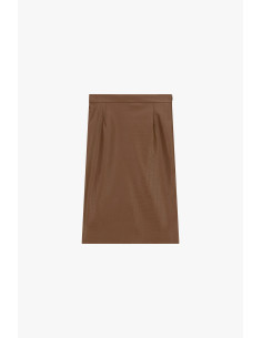 Dixie High-Waisted Short Skirt with Coconut-Effect Pattern