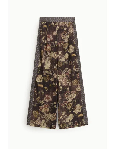 Wide-Leg Palazzo Trousers with Floral Print Dixie