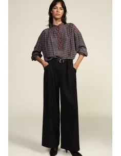 Pantaloni Palazzo Con Cintura In Vita E Pince Dixie