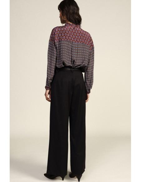 Dixie Palazzo Trousers with a Waistband and Darts - Vestiti Firmati...