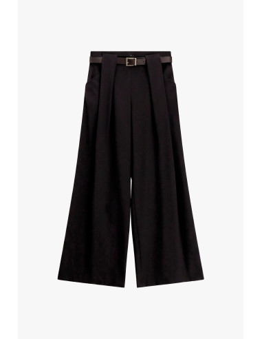 Dixie Palazzo Trousers with a Waistband and Darts - Vestiti Firmati...