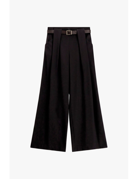 Pantaloni Palazzo Con Cintura In Vita E Pince Dixie