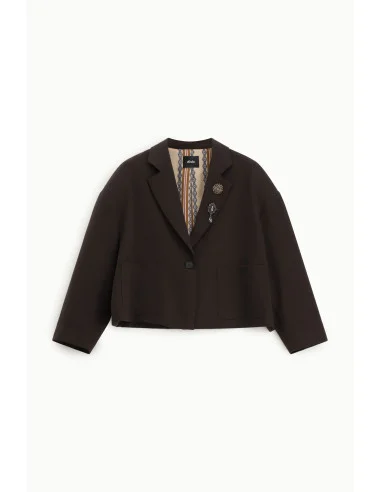 Blazer Corto Con Bottoni Decorativi E Tasche Frontali Dixie