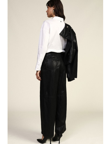 Pantaloni Palazzo Vita Alta Linea Ampia Dixie