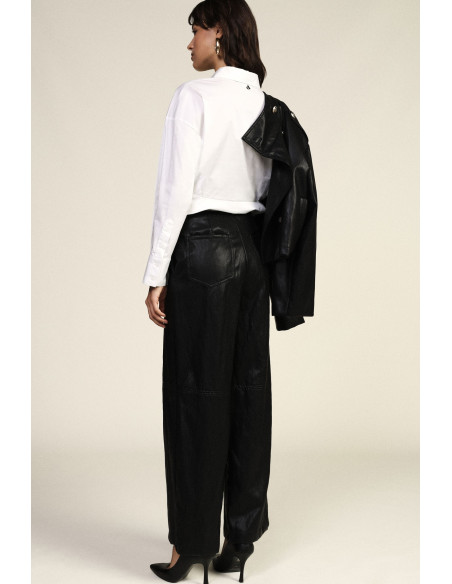 Pantaloni Palazzo Vita Alta Linea Ampia Dixie