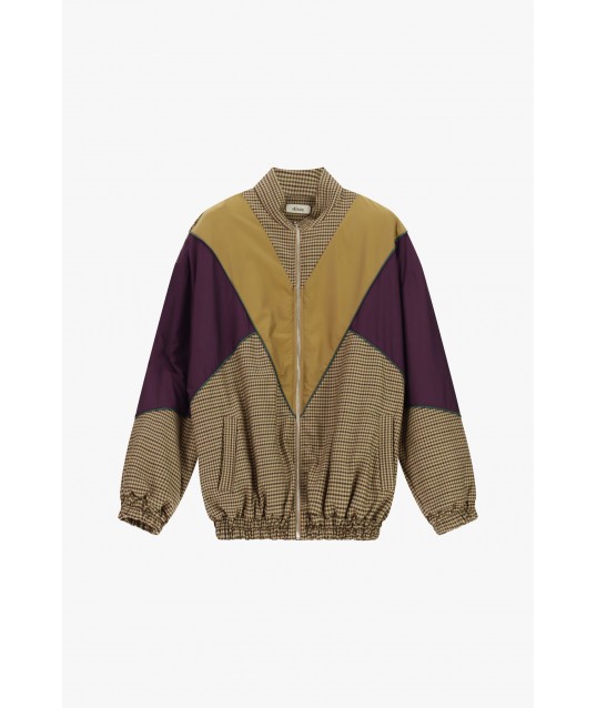 Bomber Con Motivo A Quadretti E Inserti Geometrici Dixie