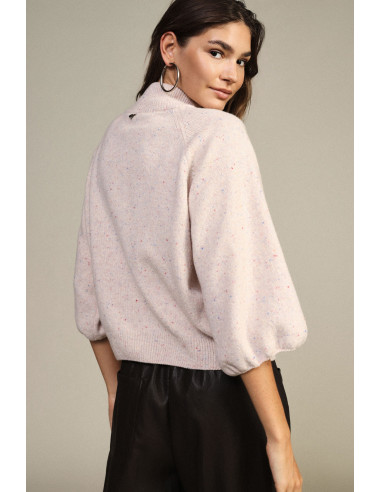 Pull à fermeture éclair et manches ballon Dixie - Vestiti Firmati L...