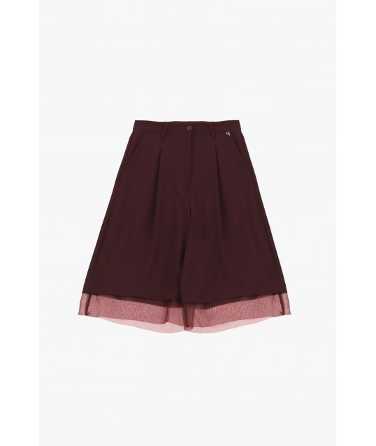 Short au genou avec détails en tulle Dixie