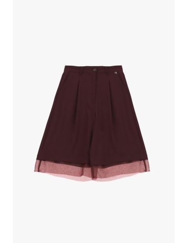 Short au genou avec détails en tulle Dixie - Vestiti Firmati Life S...