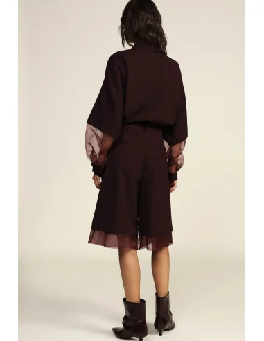 Shorts au genou avec détails en tulle Dixie