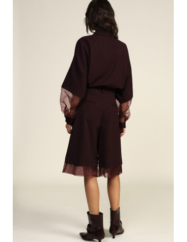 Shorts Al Ginocchio Con Dettagli In Tulle Dixie