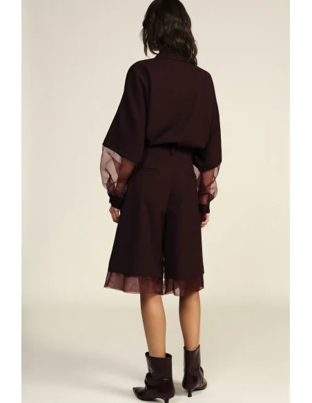 Shorts Al Ginocchio Con Dettagli In Tulle Dixie