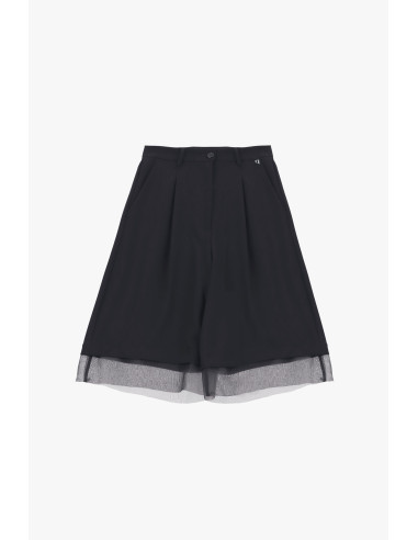 Shorts Al Ginocchio Con Dettagli In Tulle Dixie