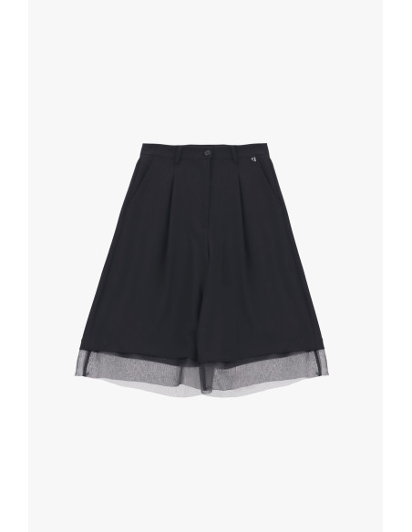Shorts Al Ginocchio Con Dettagli In Tulle Dixie