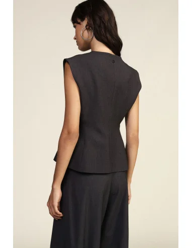 Gilet sans manches à boutonnage frontal Dixie