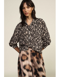 Dixie Floral Print Shirt with Front Knot - Vestiti Firmati Life Smiles