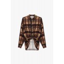 Camicia A Quadri Con Nodo Frontale E Fit Morbido Dixie