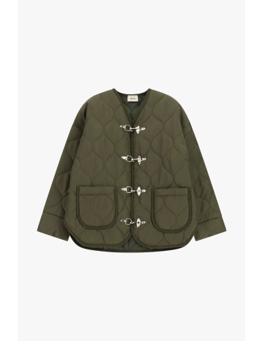 Veste matelassée avec fermetures métalliques et poches plaquées Dix...