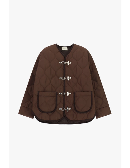Veste matelassée avec fermetures métalliques et poches plaquées Dixie