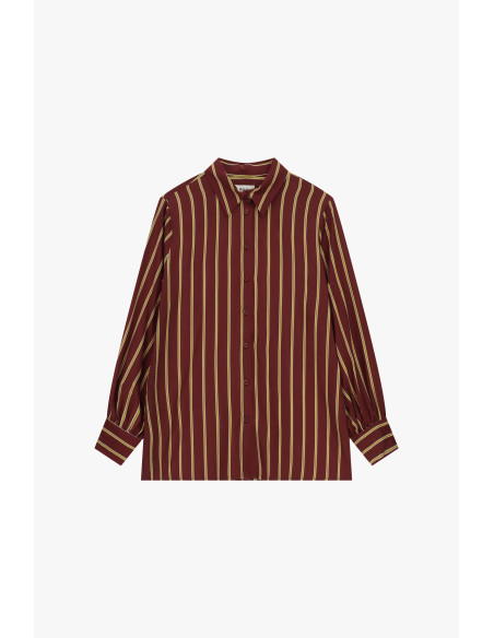 Chemise à rayures verticales avec poignets boutonnés Dixie - Vestit...