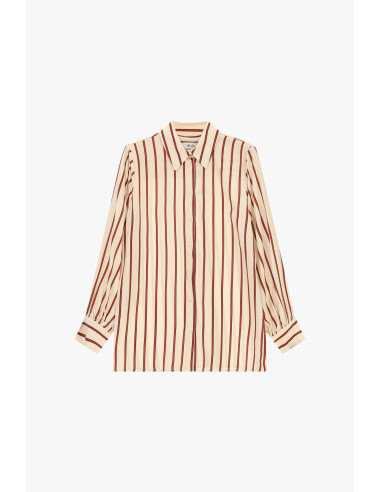 Dixie Vertical Striped Shirt with Buttoned Cuffs - Vestiti Firmati ...