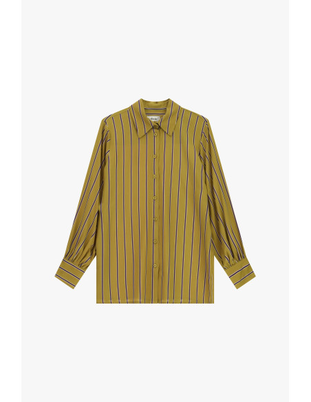 Dixie Vertical Striped Shirt with Buttoned Cuffs - Vestiti Firmati ...