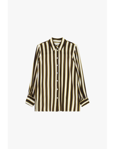 Dixie Long-Sleeved Vertical Striped Shirt - Vestiti Firmati Life Sm...