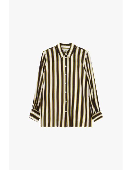 Dixie Long-Sleeved Vertical Striped Shirt - Vestiti Firmati Life Sm...
