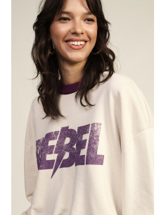 Rebel Dixie Crew-Neck Sweatshirt with Graphic Print - Vestiti Firma...
