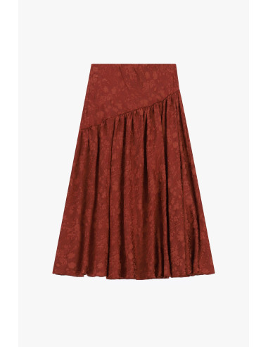 Jupe midi à motif floral et coupe asymétrique Dixie - Vestiti Firma...