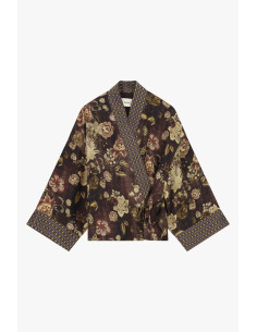 Dixie Short Floral Print Coat with Belt - Vestiti Firmati Life Smiles 2