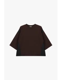 Loose-Fit Top with Three-Quarter Sleeves and Side Inserts Dixie 2