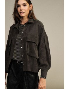 Camicia Oversize Con Maxi Tasche E Coulisse Dixie