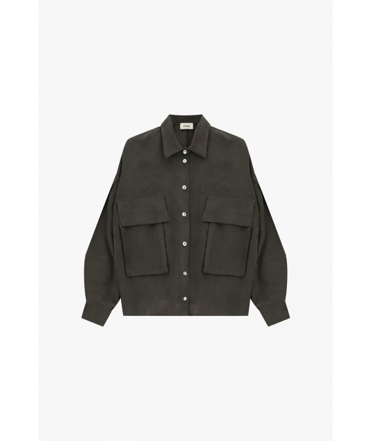 Camicia Oversize Con Maxi Tasche E Coulisse Dixie