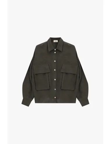 Camicia Oversize Con Maxi Tasche E Coulisse Dixie