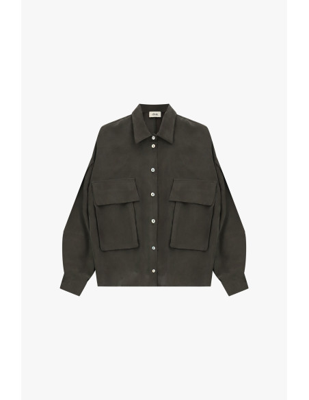 Camicia Oversize Con Maxi Tasche E Coulisse Dixie