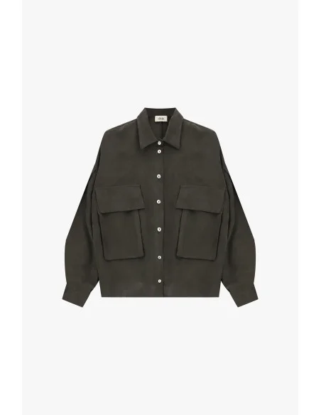 Camicia Oversize Con Maxi Tasche E Coulisse Dixie