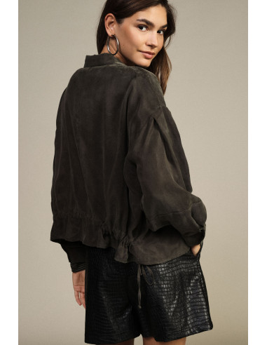 Chemise oversize à grandes poches et cordon de serrage Dixie - Vest...