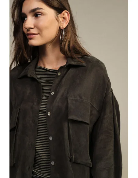 Camicia Oversize Con Maxi Tasche E Coulisse Dixie