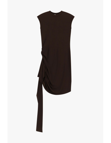 Dixie Short Dress with Side Draping Detail - Fir... Dresses