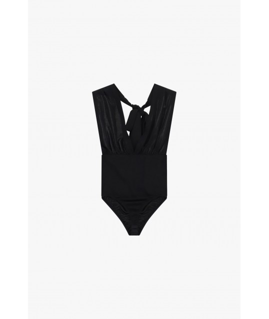 Body Con Profondo Scollo Incrociato E Fiocco Dixie