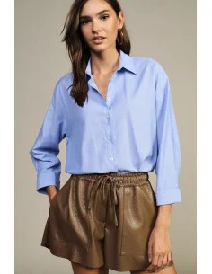 Chemisier oversize à manches trois quarts Dixie