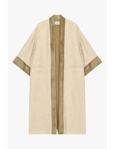 Cappotto Duster Jacquard Con Ampie Maniche Dixie