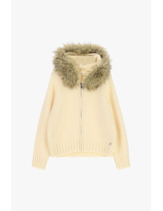 Dixie Fur-Trimmed Hooded Zip-Up Cardigan - Women’s Clothing... 2