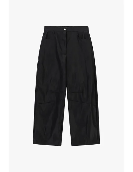 Pantaloni Ampi Vita Alta Con Tasche Oblique Dixie