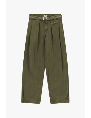 Pantalon Palazzo taille haute avec ceinture et pinces Dixie - Vêtements Fi...