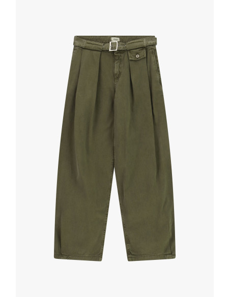 Pantalon Palazzo taille haute avec ceinture et pinces Dixie - Vêtements Fi...