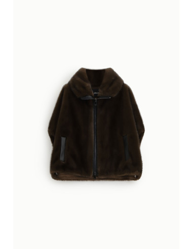 Dixie Short Coat with Zip and Inset Pockets - Vestiti Firmati Life ...