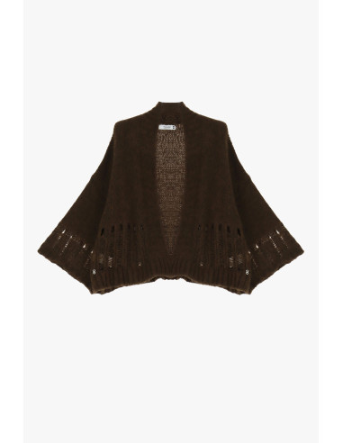 Cape pour femme à motifs ajourés, « Please »