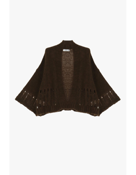 Cape pour femme à motifs ajourés, « Please »
